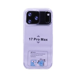 Capa de Silicone Dura para Apple iPhone 17 Pro Max Transparente Capa de Silicone Dura para Apple iPhone 17 Pro Max Transparente